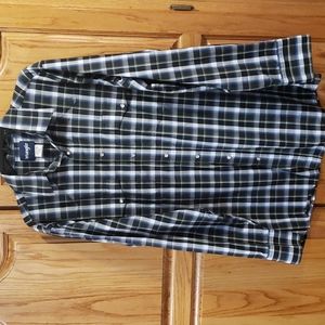 Mens Wrangler Pearl Snap Button Down